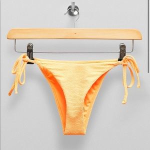Orange High Leg Bikini Bottoms